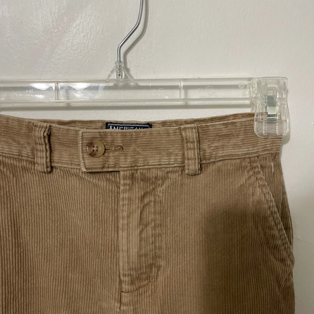 American Living Kids‎ Corduroy Pants Tan Size 7 Embroidered Eagle Pockets